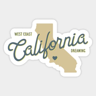 West Coast California Sticker